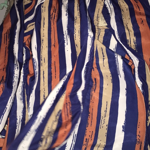 Striped open back “Mine” long sleeve dressy shirt - Picture 4 of 4